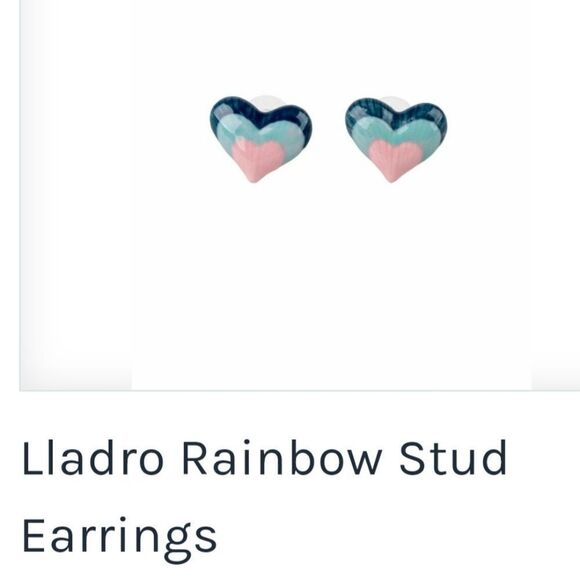 Lladro Rainbow Stud Earrings - Picture 1 of 1